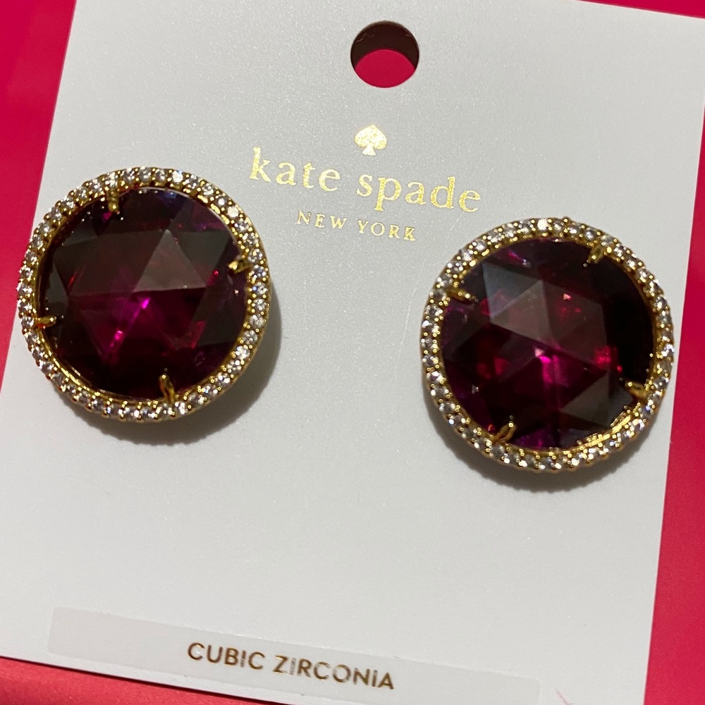 kate spade - *she has spark* - fuchsia earrings